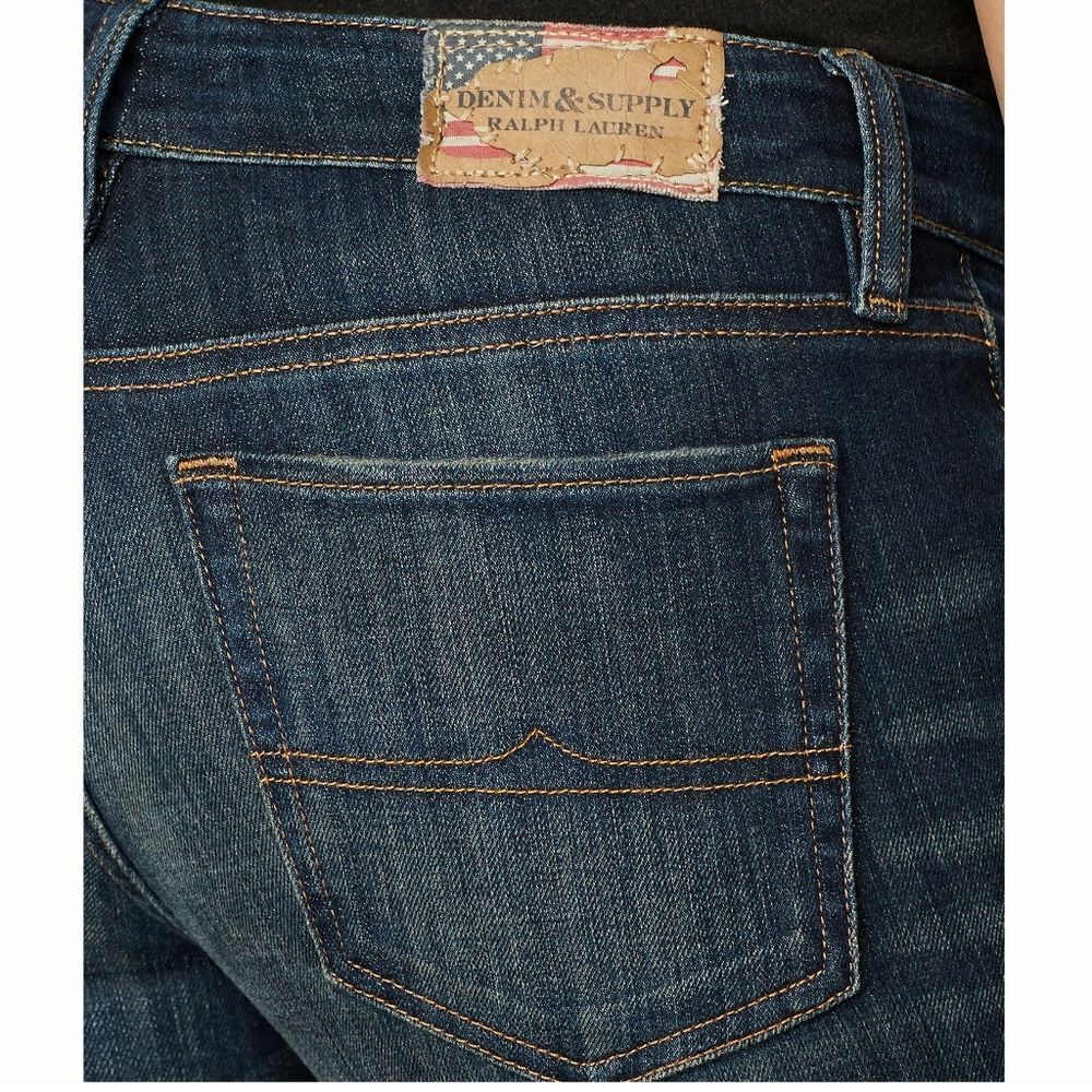New! RALPH LAUREN Denim & Supply Women's Straight Leg Jeans Denim Blue - Picture 7 of 10